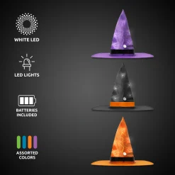 Discount Windy City Novelties LED Witch Hats Retail Counter Display