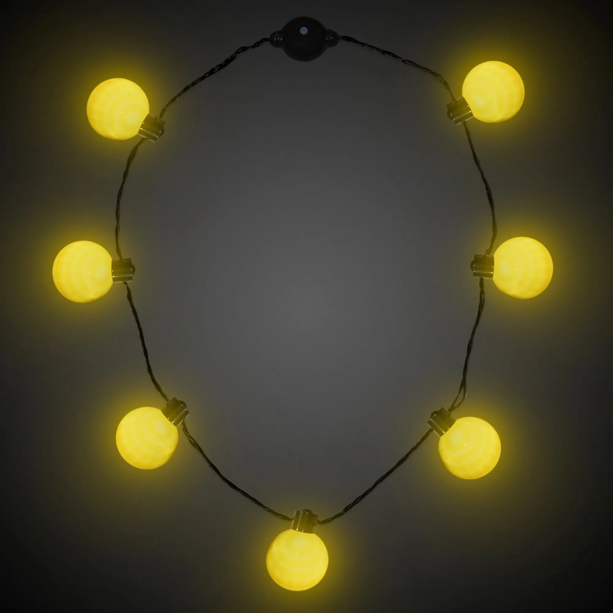 Windy City Novelties LED Ball Necklace Yellow