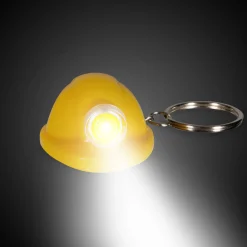 Windy City Novelties LED Construction Hat Keychain Yellow