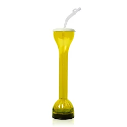 Windy City Novelties LED Flashing 17 oz. Yard Glass Yellow