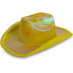 Windy City Novelties LED Yellow Iridescent Cowboy Hat
