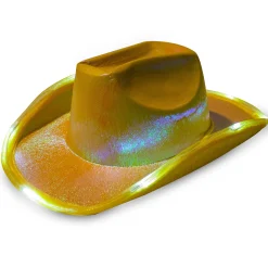 Windy City Novelties LED Yellow Iridescent Cowboy Hat