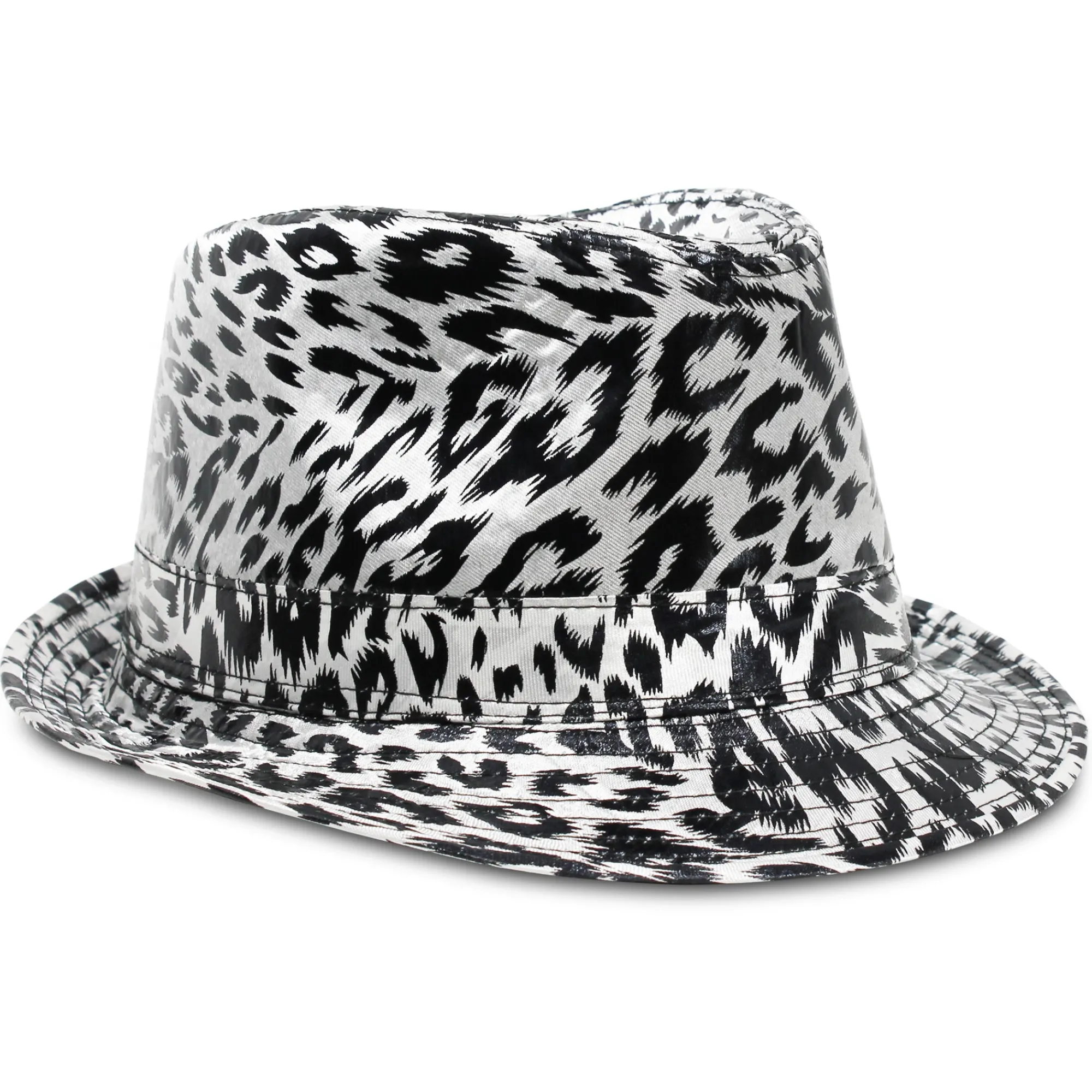 Best Windy City Novelties Leopard Print Fedora Hat