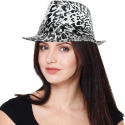 Best Windy City Novelties Leopard Print Fedora Hat