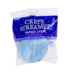 Windy City Novelties Light Blue Crepe Paper Streamer