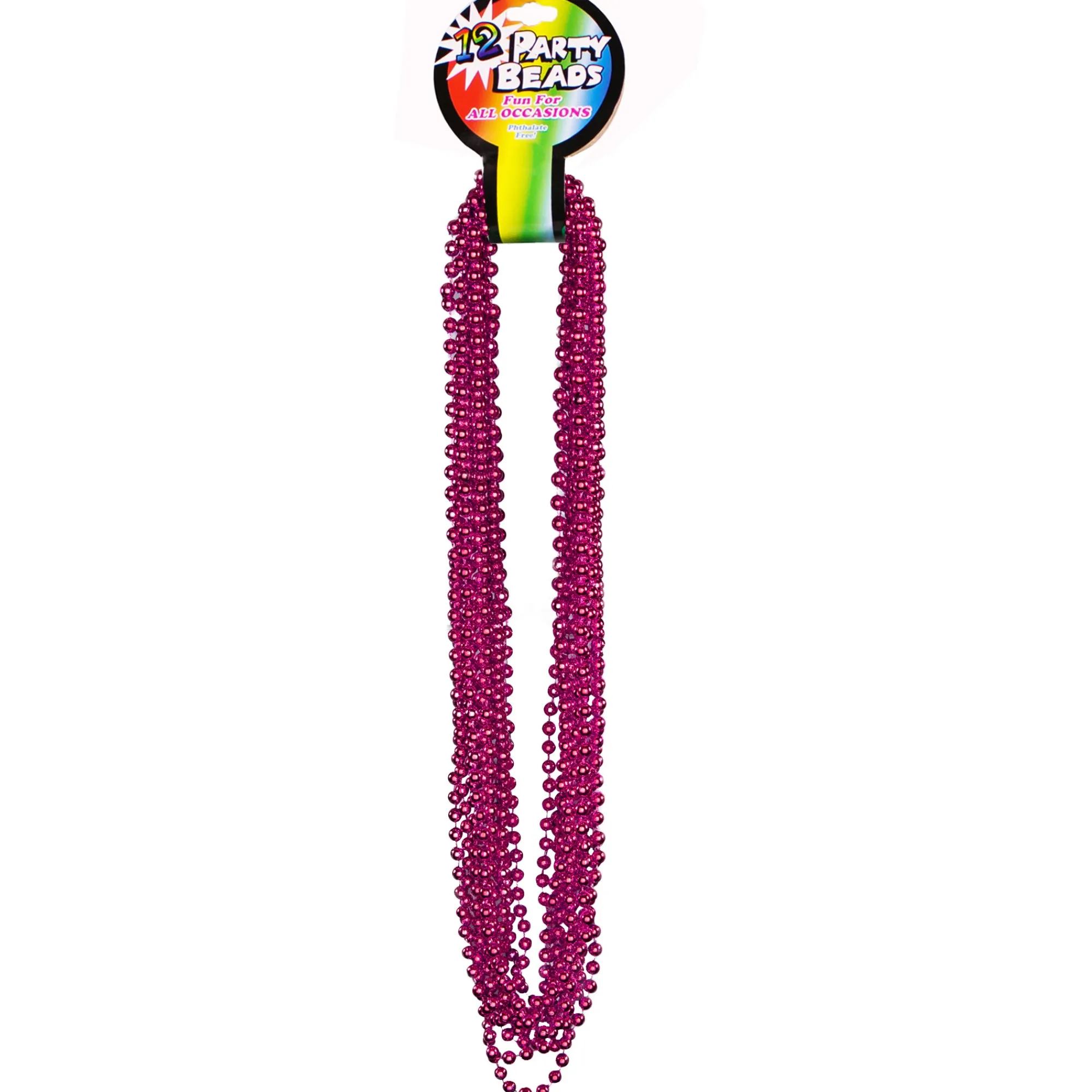 New Windy City Novelties Light Pink 7mm Bead 33" Necklaces