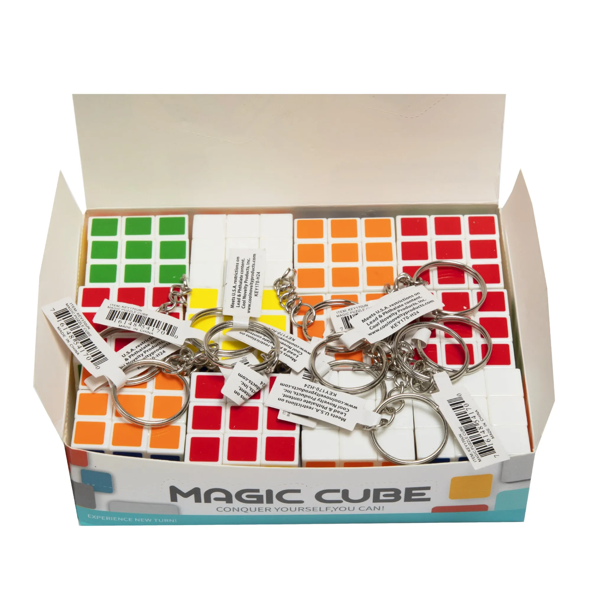 New Windy City Novelties Magic Puzzle Cube Keychains