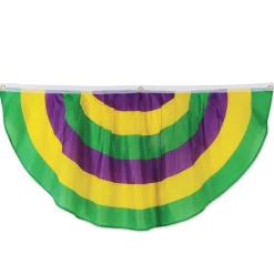 Sale Windy City Novelties Mardi Gras 4' Fabric Bunting