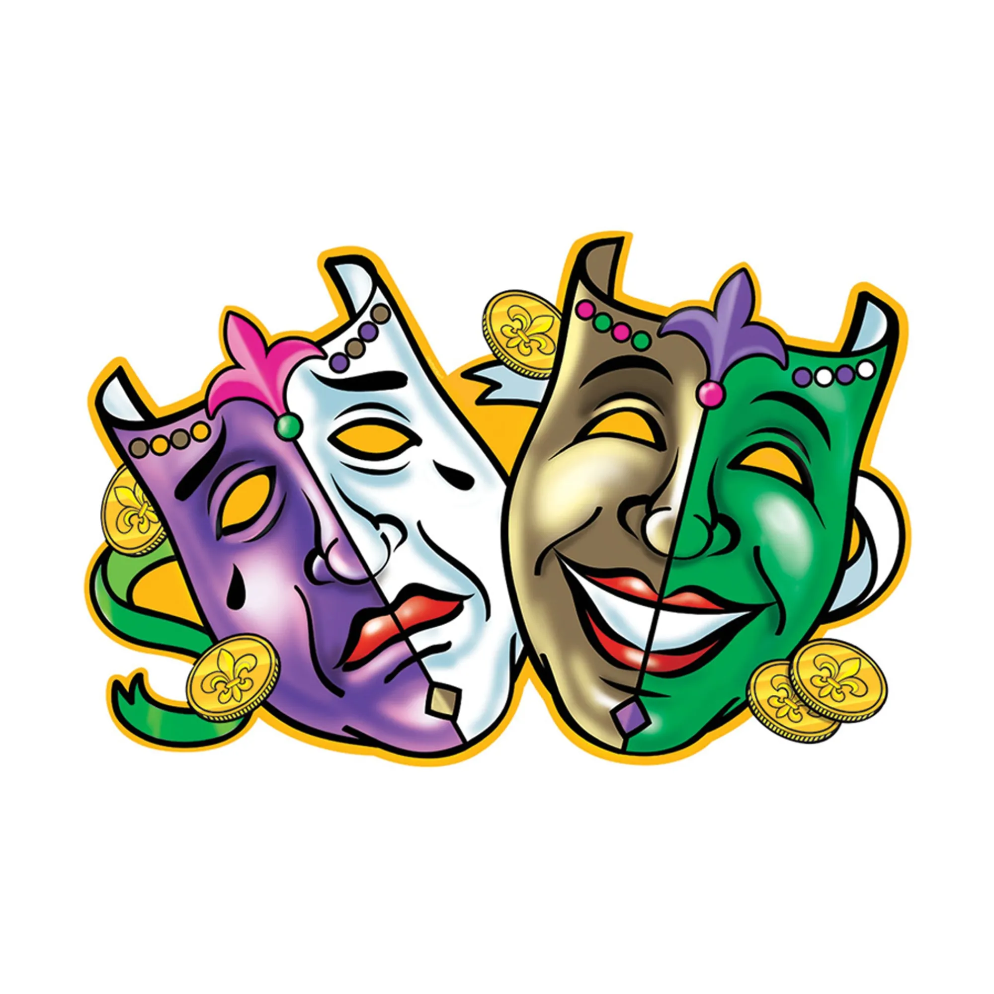 Sale Windy City Novelties Mardi Gras Jumbo Cutouts