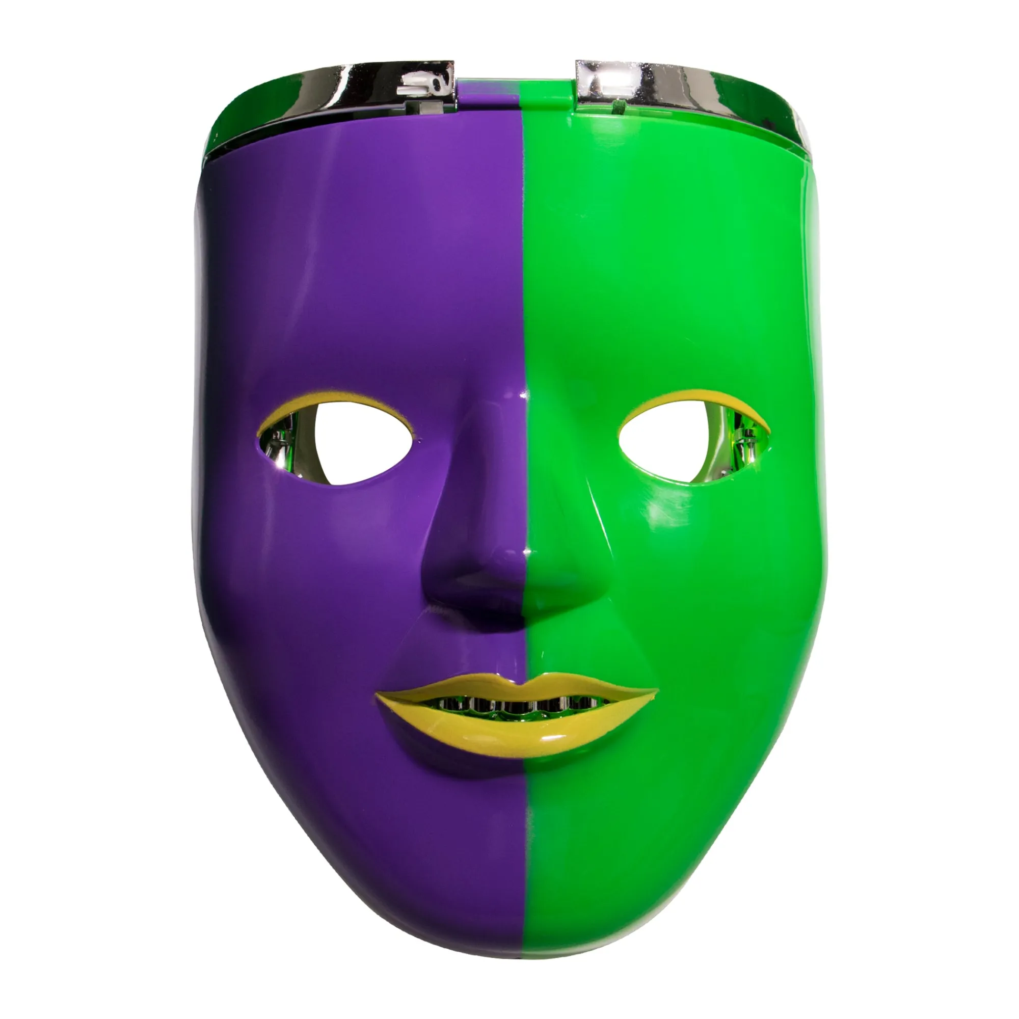 Clearance Windy City Novelties Mardi Gras LED Double Face Mask