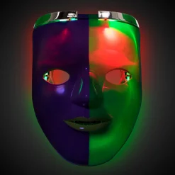 Clearance Windy City Novelties Mardi Gras LED Double Face Mask