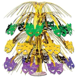 New Windy City Novelties Mardi Gras Masks 18" Cascade Centerpiece