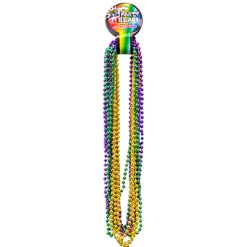 Sale Windy City Novelties Mardi Gras 7mm Bead Faceted 33" Necklaces