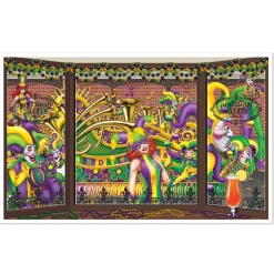Outlet Windy City Novelties Mardi Gras View Decoration