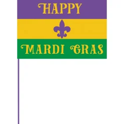 Best Windy City Novelties Mardi Gras 12"x18" Cloth Flag