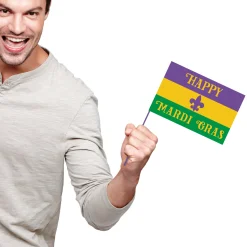 Best Windy City Novelties Mardi Gras 12"x18" Cloth Flag
