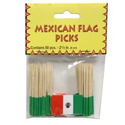 Sale Windy City Novelties Mexican Flag Garnish Picks