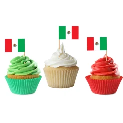 Sale Windy City Novelties Mexican Flag Garnish Picks