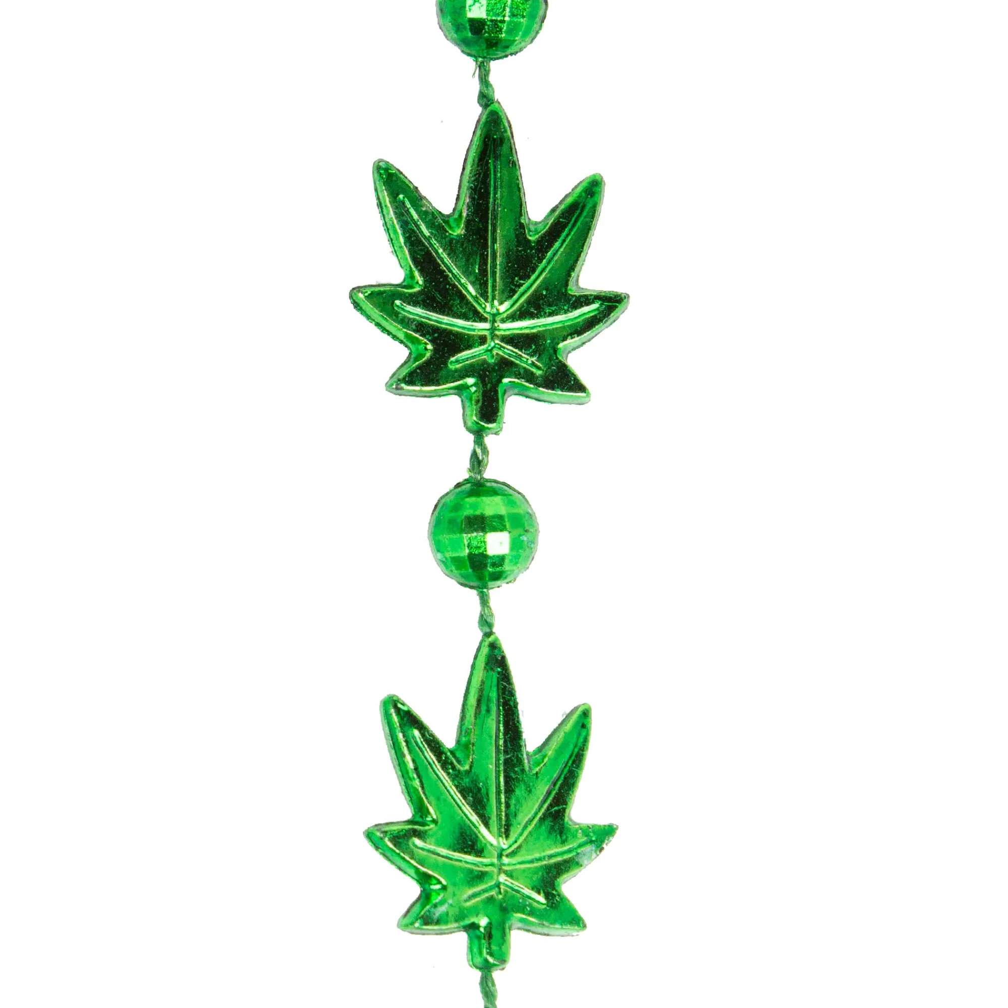 Outlet Windy City Novelties Mini Weed Leaves 33" Bead Necklaces