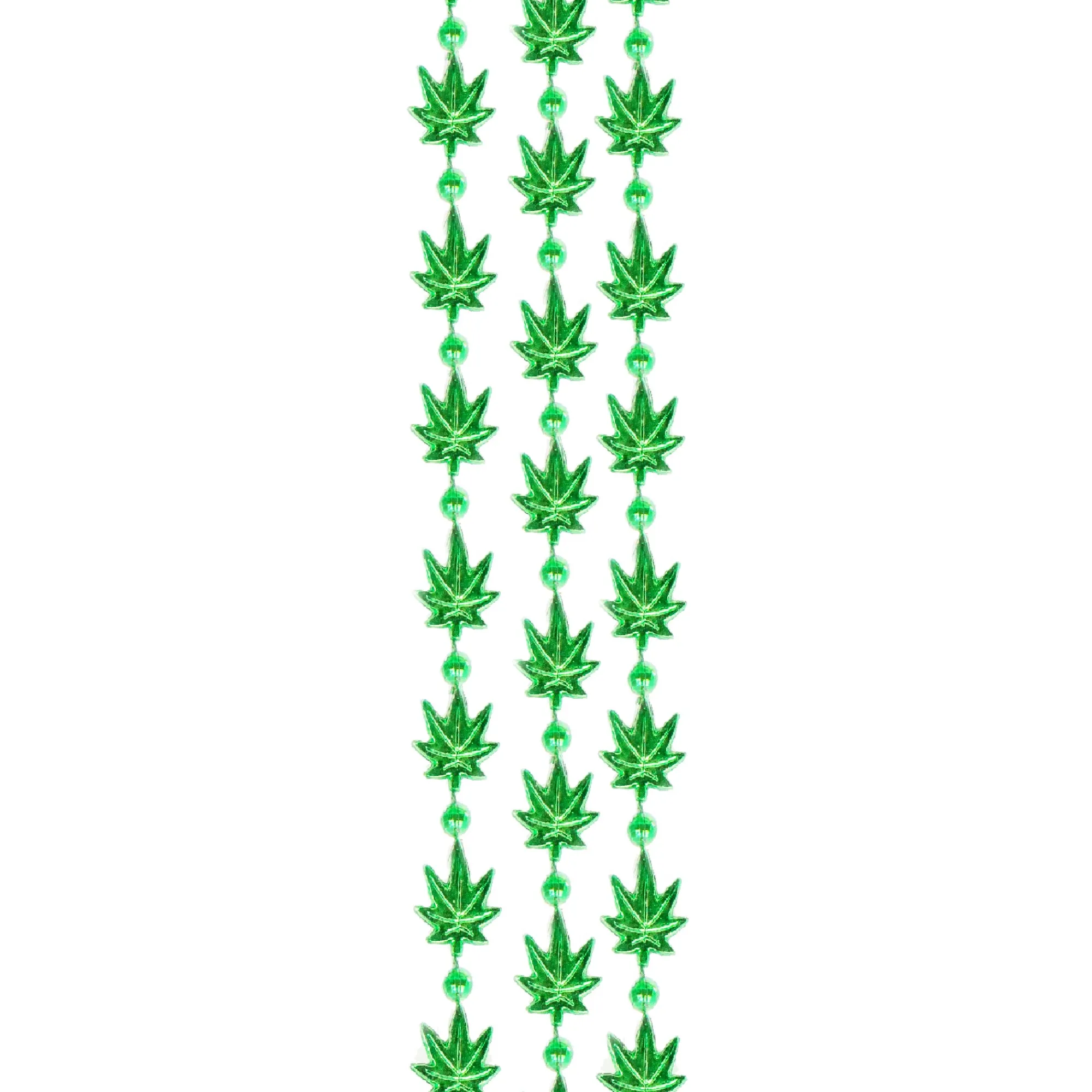 Outlet Windy City Novelties Mini Weed Leaves 33" Bead Necklaces