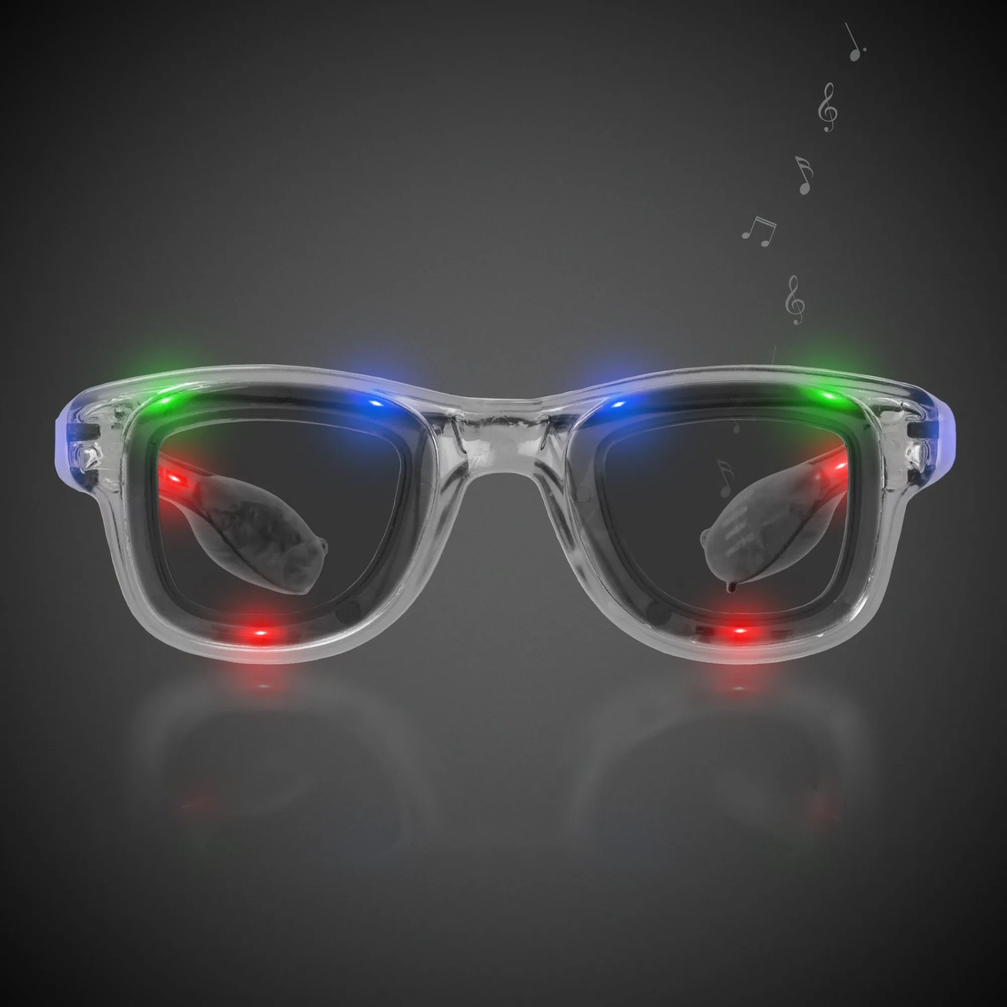 Best Windy City Novelties -Color LED Retro Sunglasses Multi