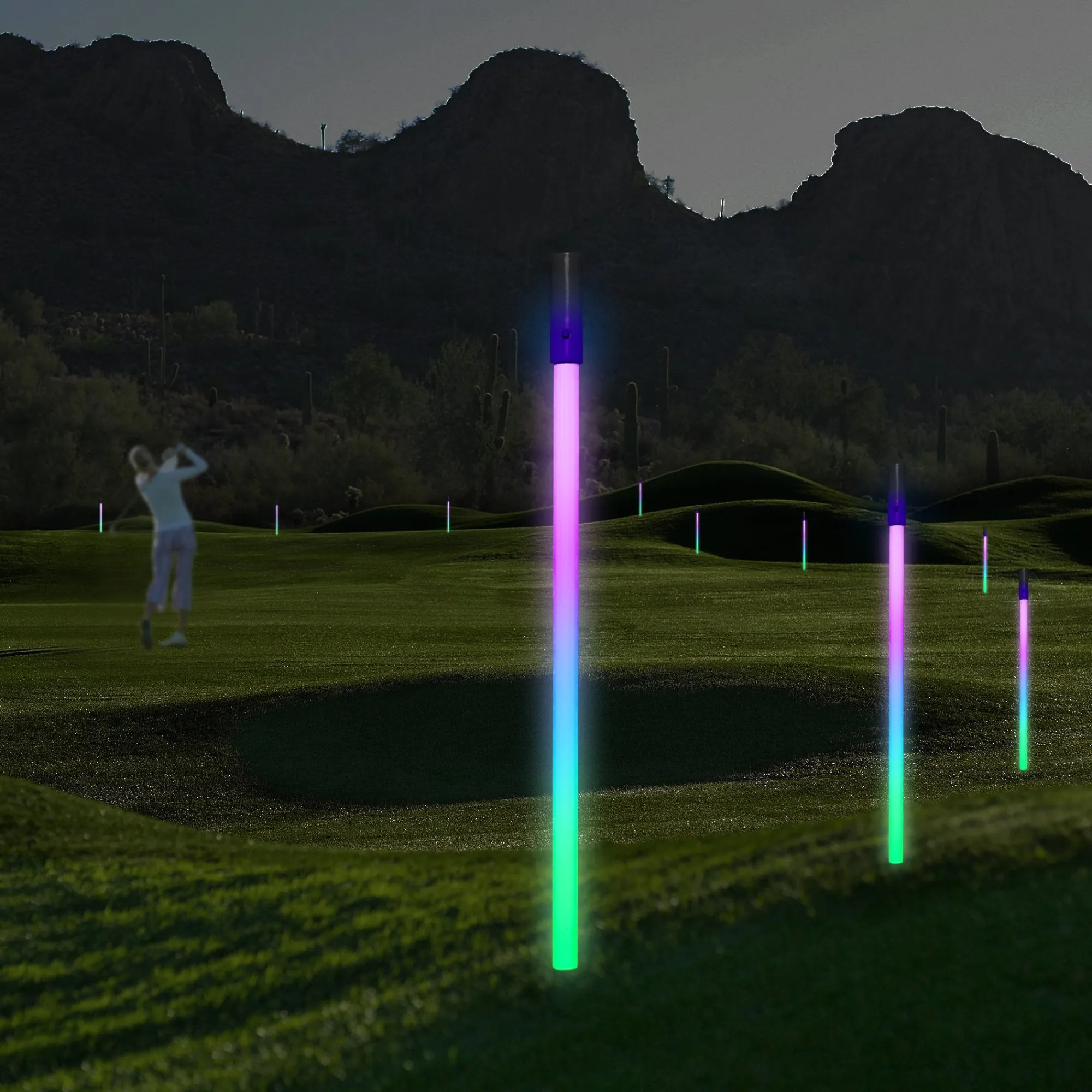 Clearance Windy City Novelties -Color LED Reusable Yardage Marker Multi