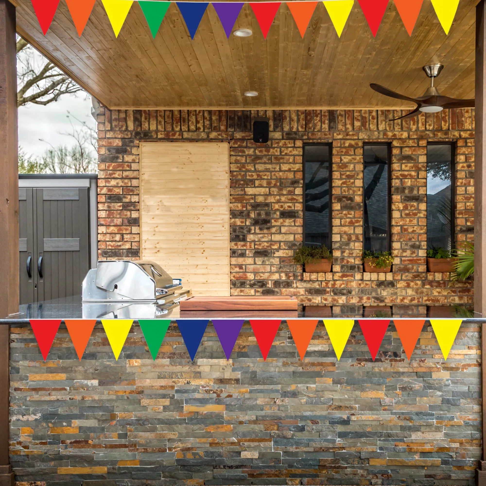 Discount Windy City Novelties Multi-Color 12' Pennant Banner