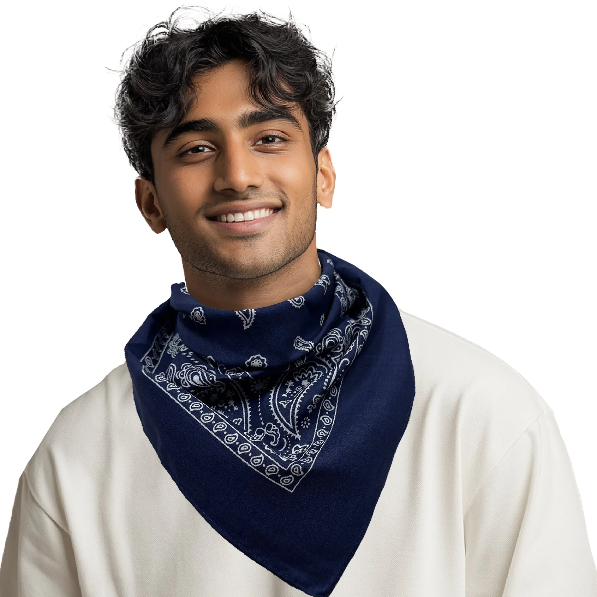 Best Windy City Novelties Navy Cotton Bandanas Blue