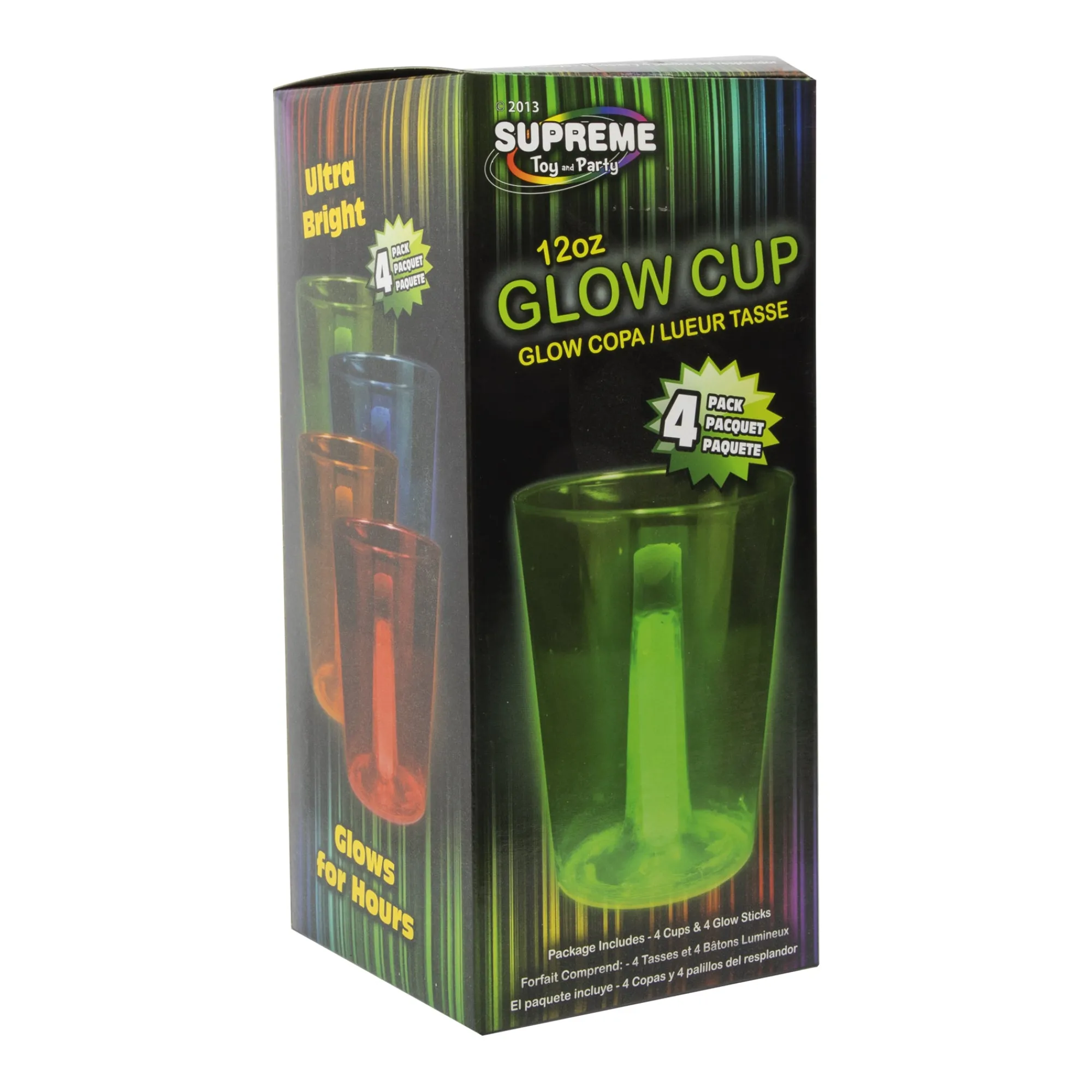 Best Windy City Novelties Neon Glow 12 oz. Cups