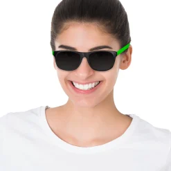 New Windy City Novelties Neon Retro Sunglasses Green