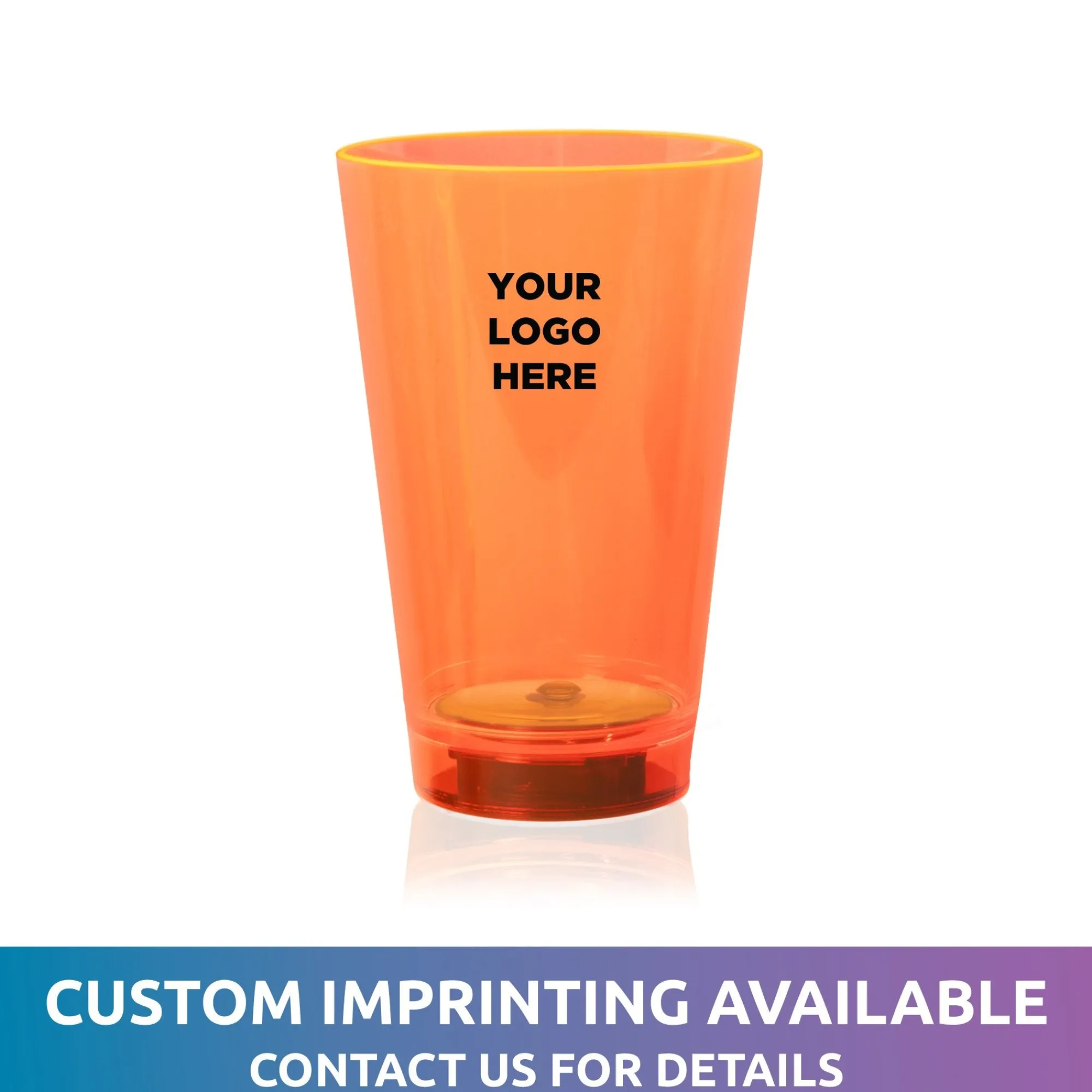 New Windy City Novelties Neon LED 12 oz. Cup Orange
