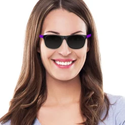 Hot Windy City Novelties Neon Retro Sunglasses Purple