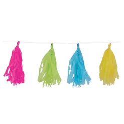 Discount Windy City Novelties Neon Tissue Tassel Garland