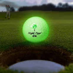 Windy City Novelties Night Flyer LED Green Constant-On Golf Ball