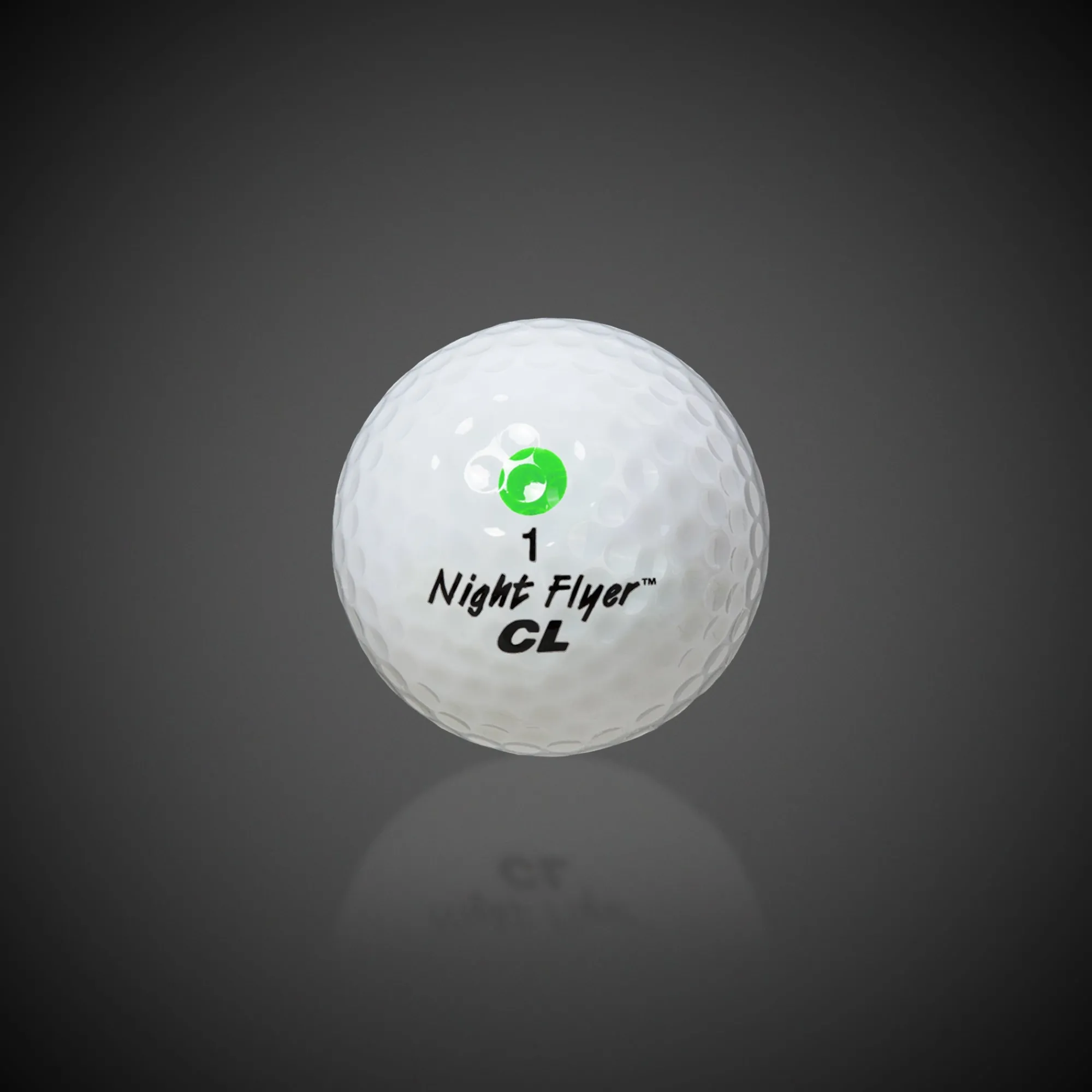 Windy City Novelties Night Flyer LED Green Constant-On Golf Ball