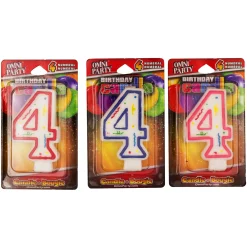 Clearance Windy City Novelties Number '4' Candles
