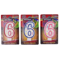 Online Windy City Novelties Number '6' Candles