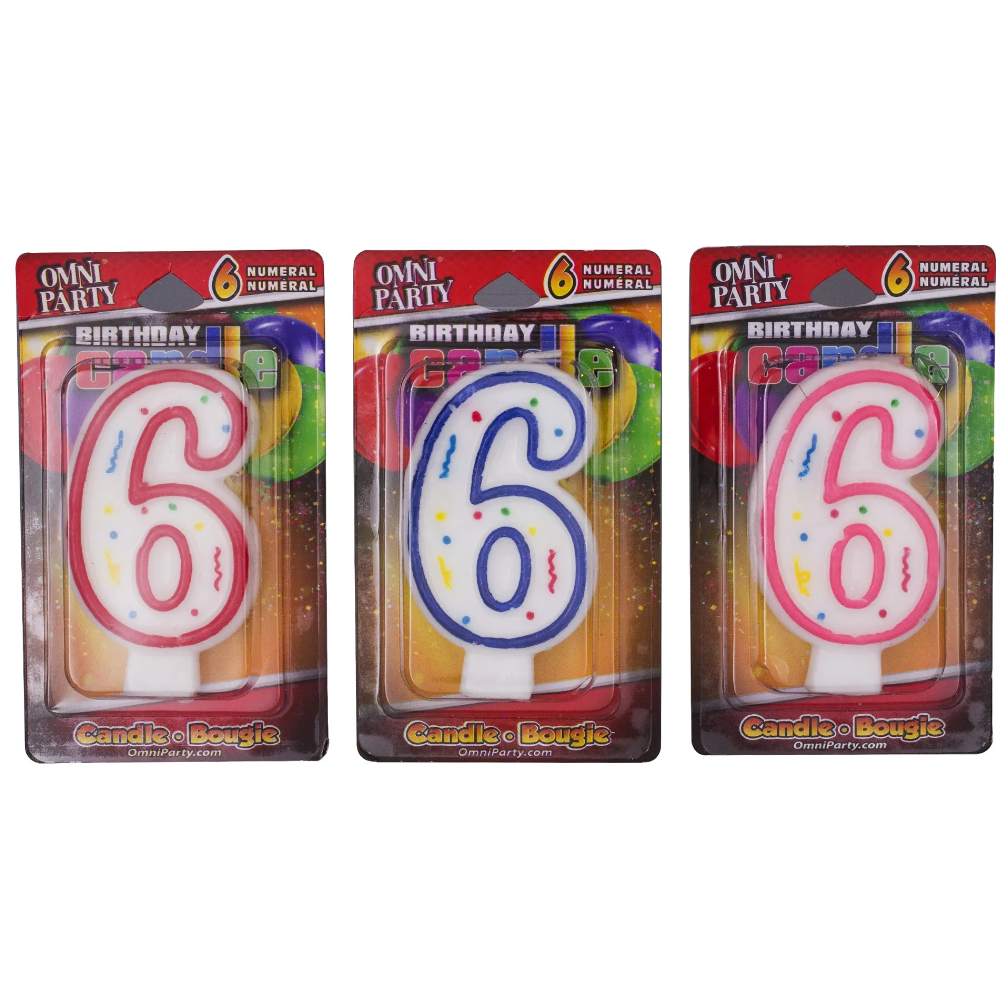 Online Windy City Novelties Number '6' Candles