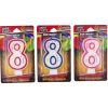 Hot Windy City Novelties Number '8' Candles