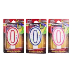 Online Windy City Novelties Number '0' Candles