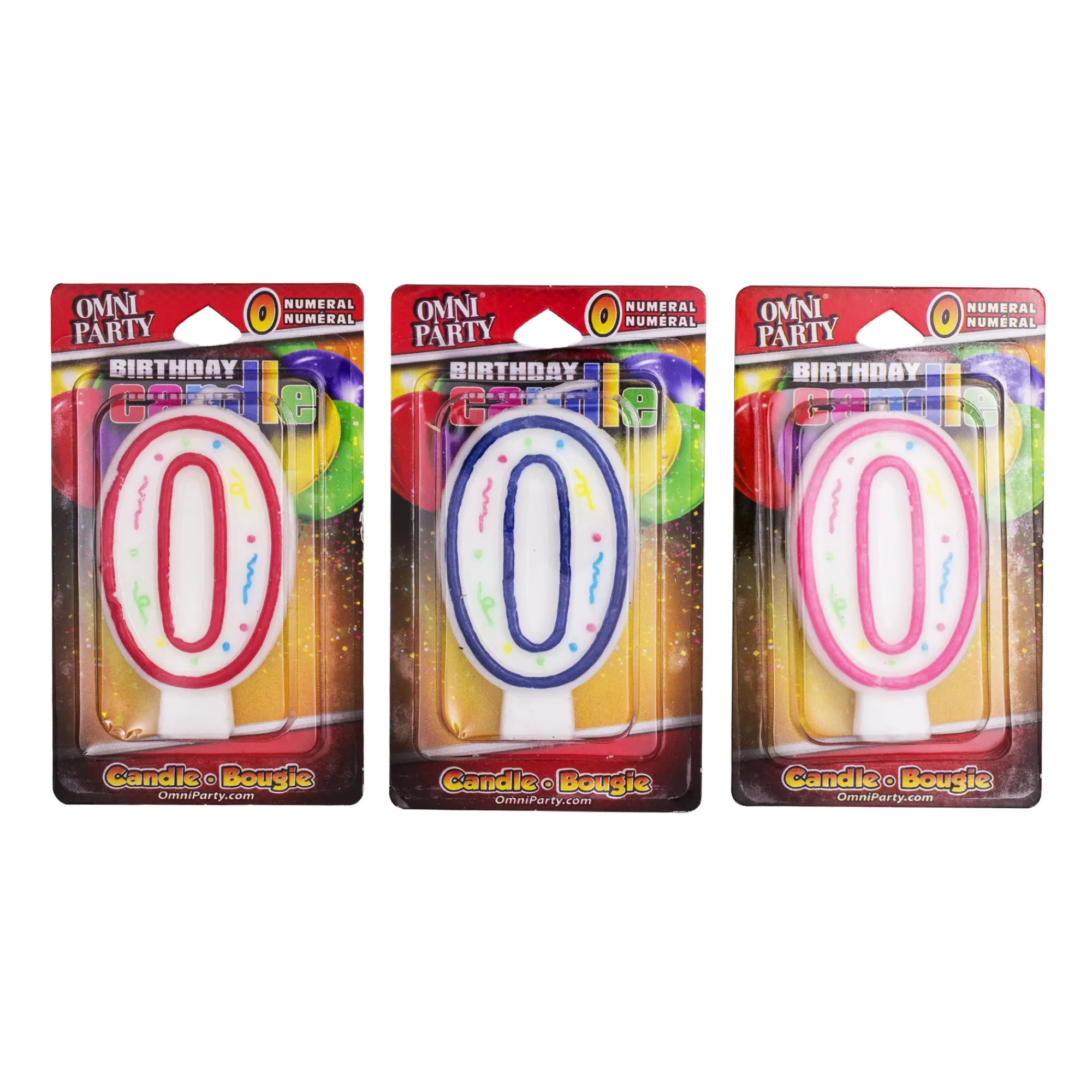 Online Windy City Novelties Number '0' Candles