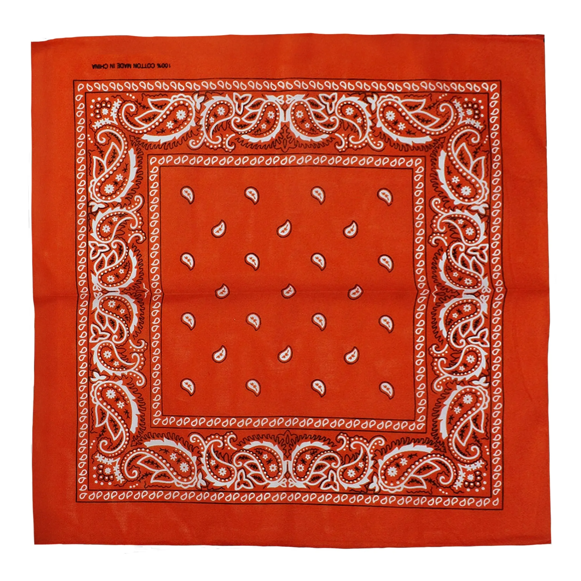 Outlet Windy City Novelties Cotton Bandanas Orange
