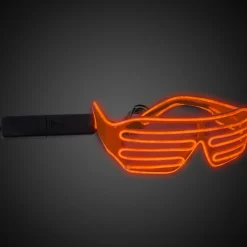 Sale Windy City Novelties Orange EL Wire Sound Activated Shades