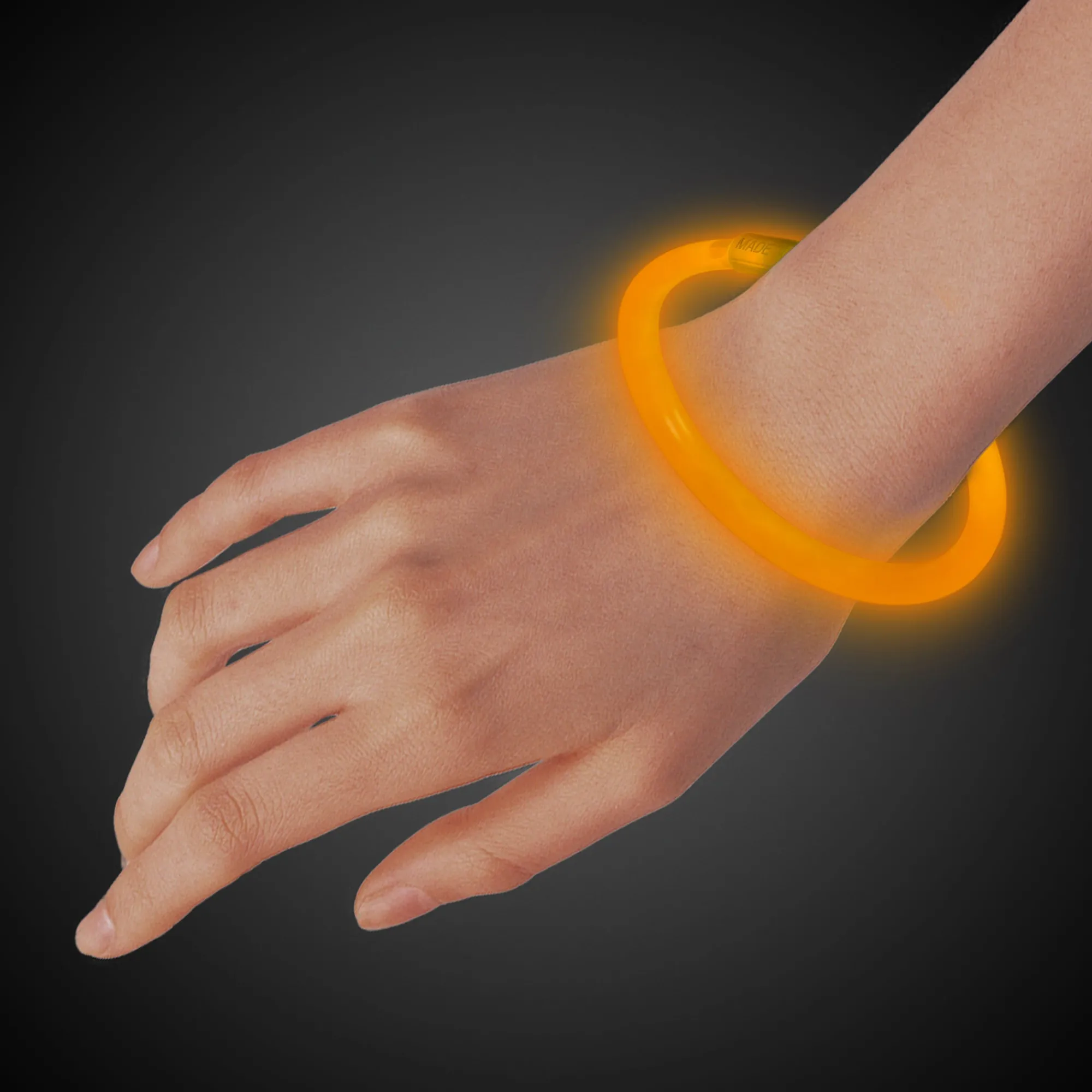 Clearance Windy City Novelties Glow Bracelets Orange