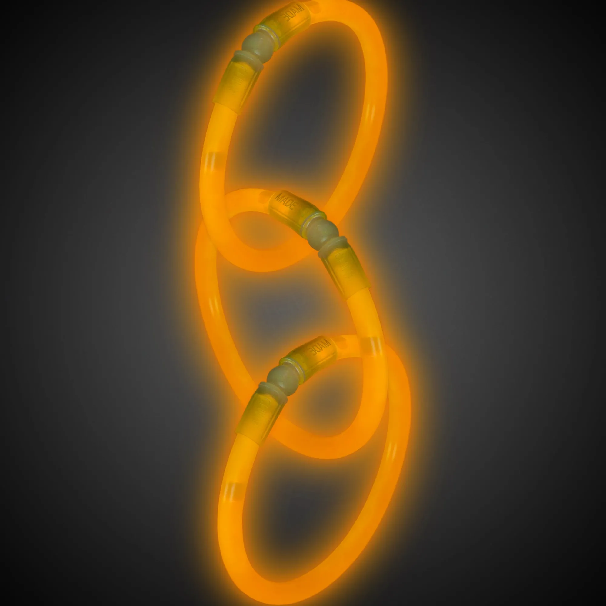 Clearance Windy City Novelties Glow Bracelets Orange