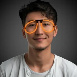 Outlet Windy City Novelties Glow Eyeglasses Orange