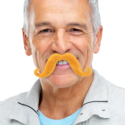 Discount Windy City Novelties Handlebar Mustache Orange