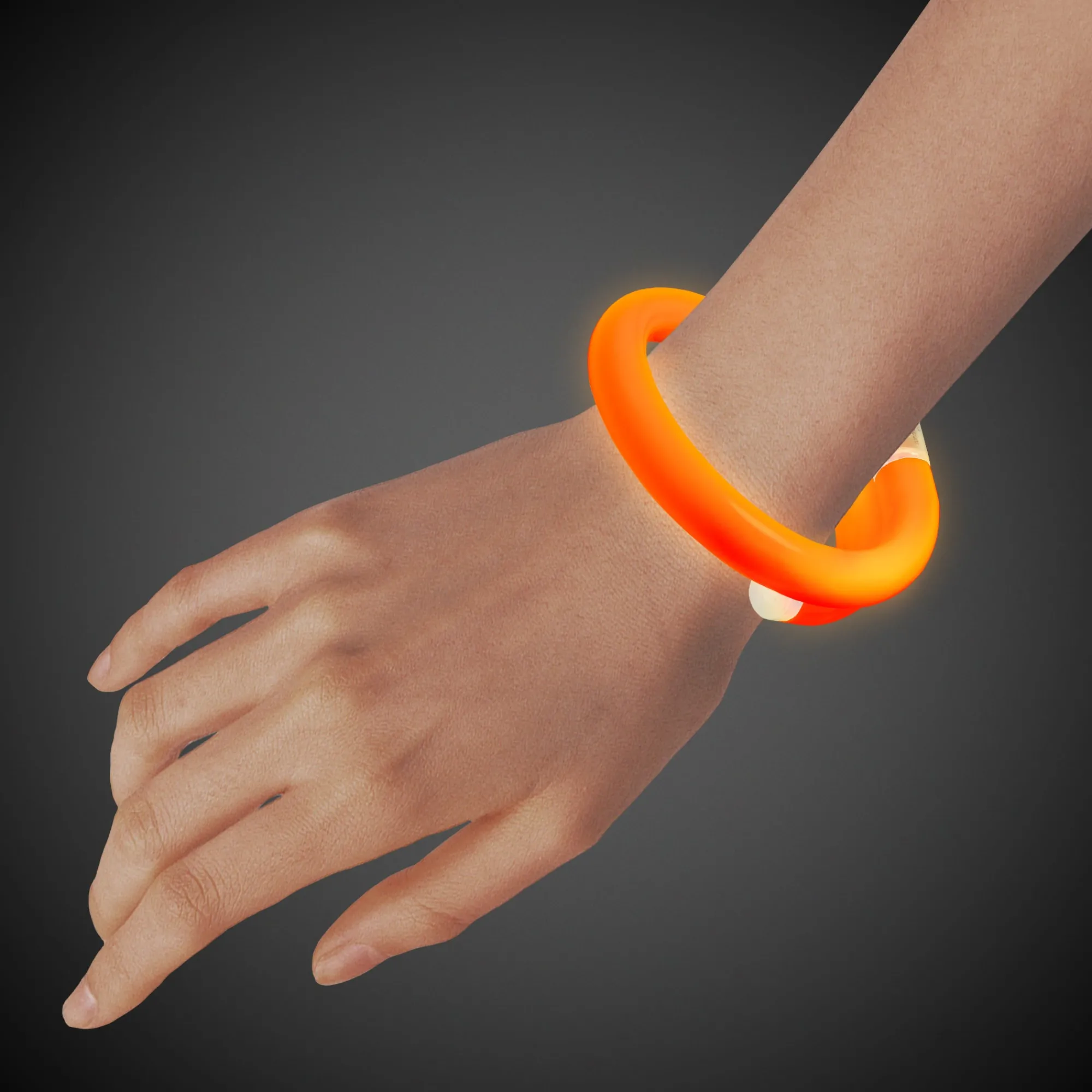 Windy City Novelties LED Tube Bracelet Orange