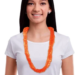 Outlet Windy City Novelties Plastic Leis Orange