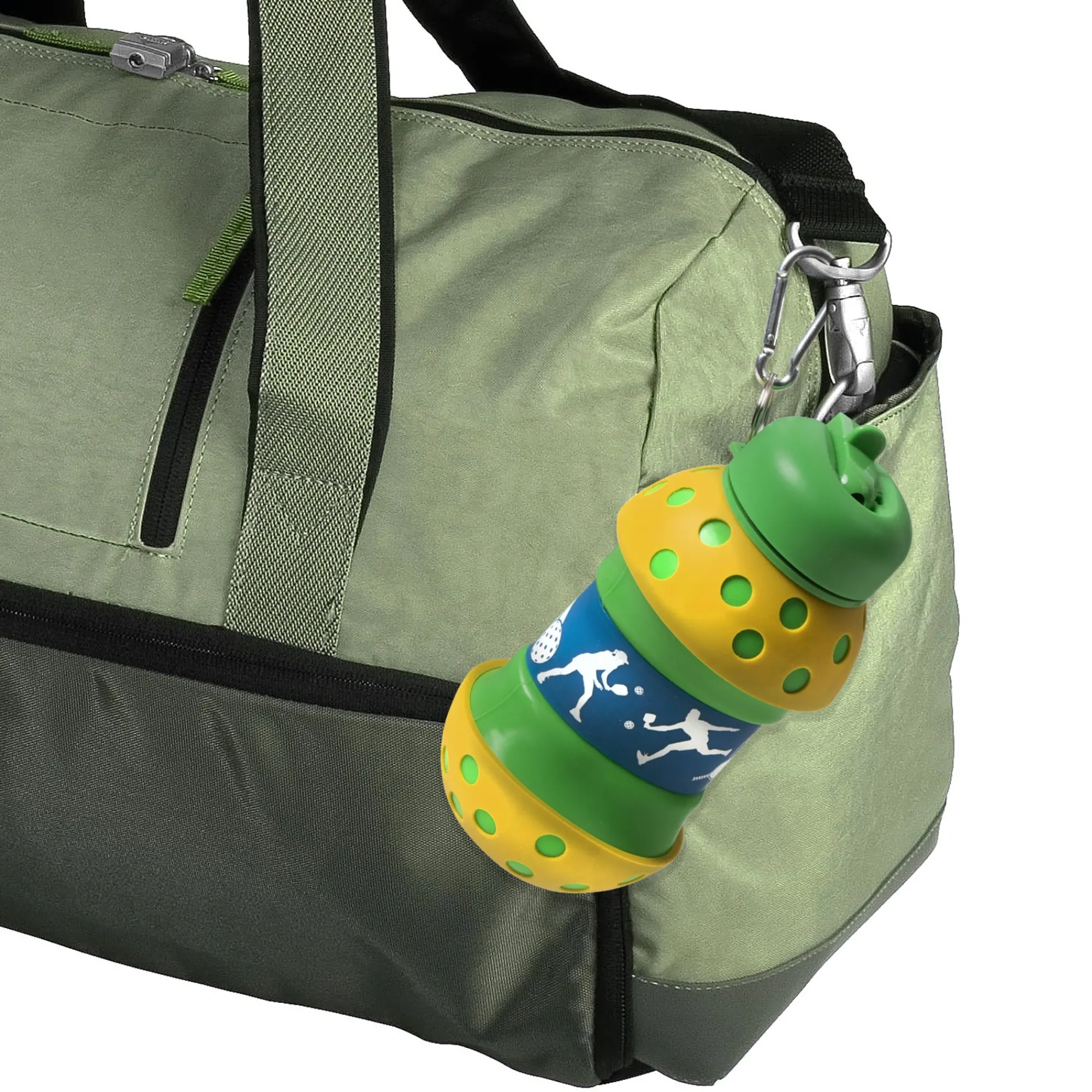 New Windy City Novelties 16 oz. Pickleball Collapsible Silicone Drinking Bottle